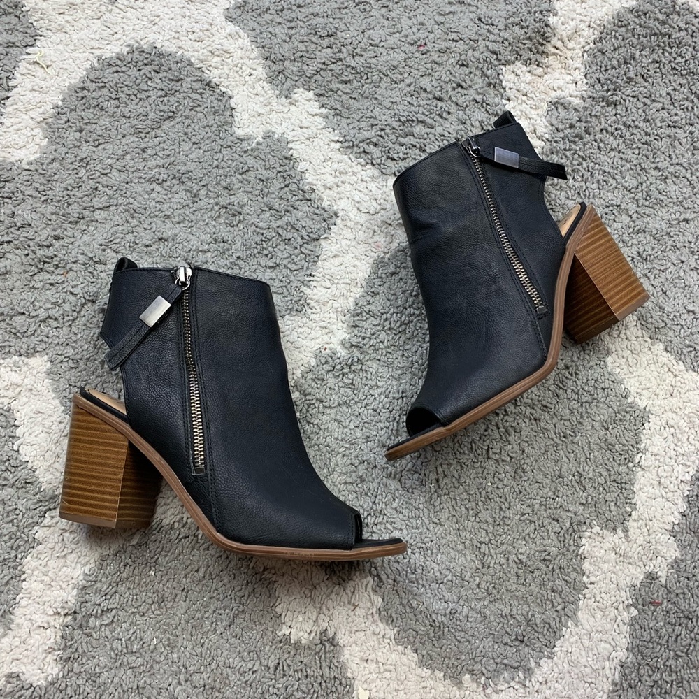 CIRCUS BY SAM EDELMAN | Black Peep Toe Booties